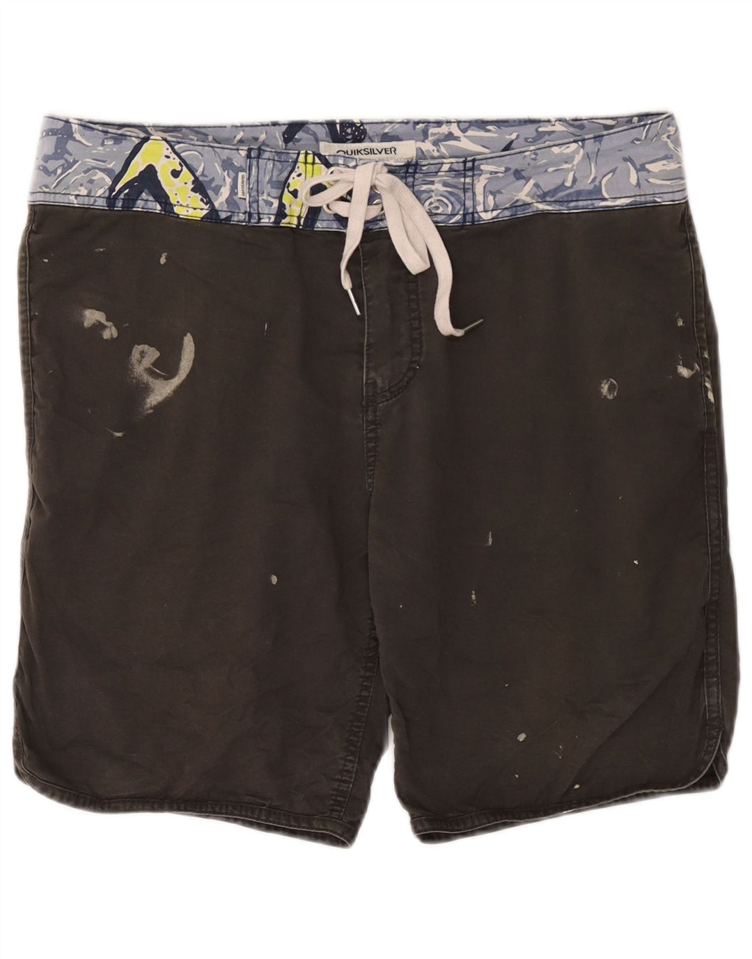 Quiksilver Herren-Badeshorts mit Grafik, mittelgraue Baumwolle