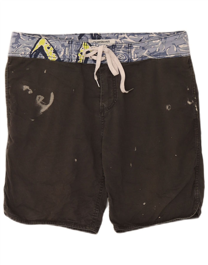 Quiksilver Herren-Badeshorts mit Grafik, mittelgraue Baumwolle