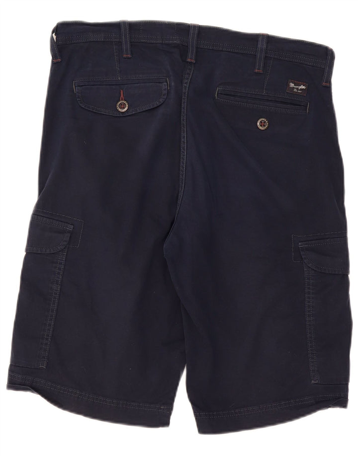 Wrangler Herren Cargoshorts W32 Medium Marineblau Baumwolle