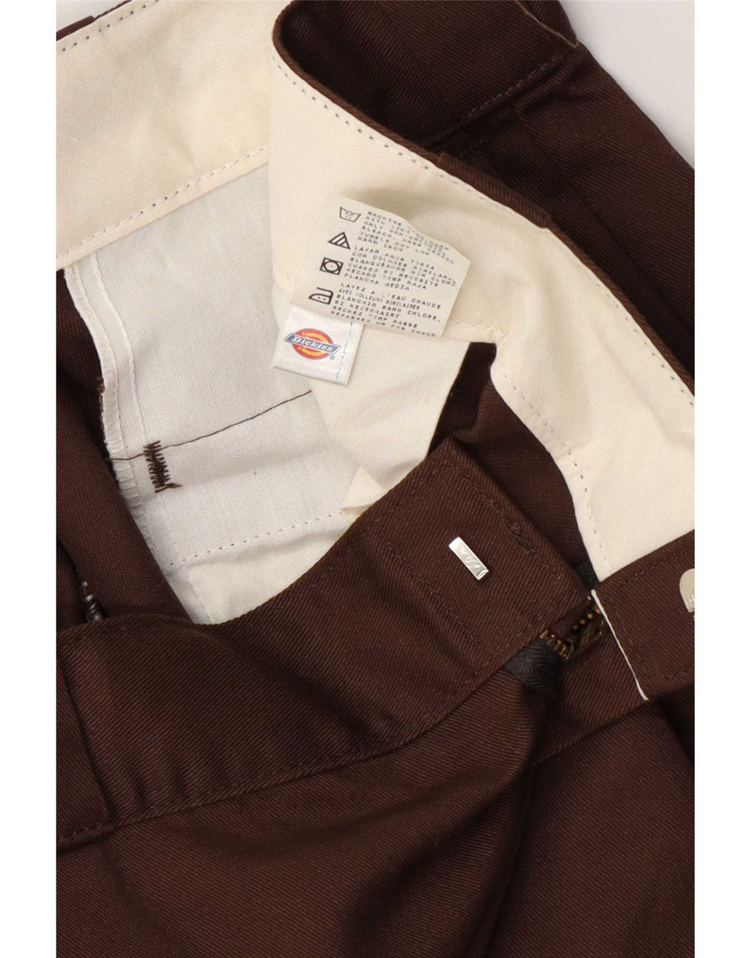 Dickies Gerade Herren-Cargohose W36 L31 Braunes Polyester