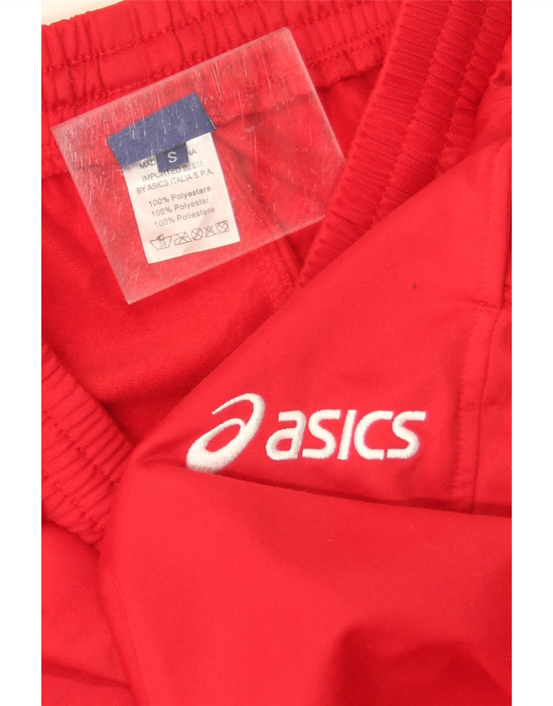 Asics Damen-Trainingshose, Größe S, UK 8, Rot, Polyester