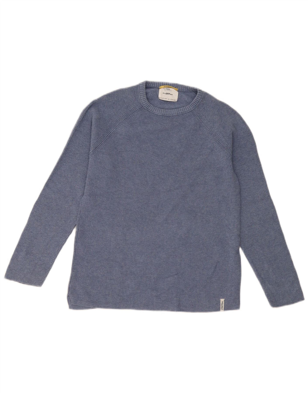 Zara Jungen-Pullover mit Rundhalsausschnitt, 11–12 Jahre, Blau