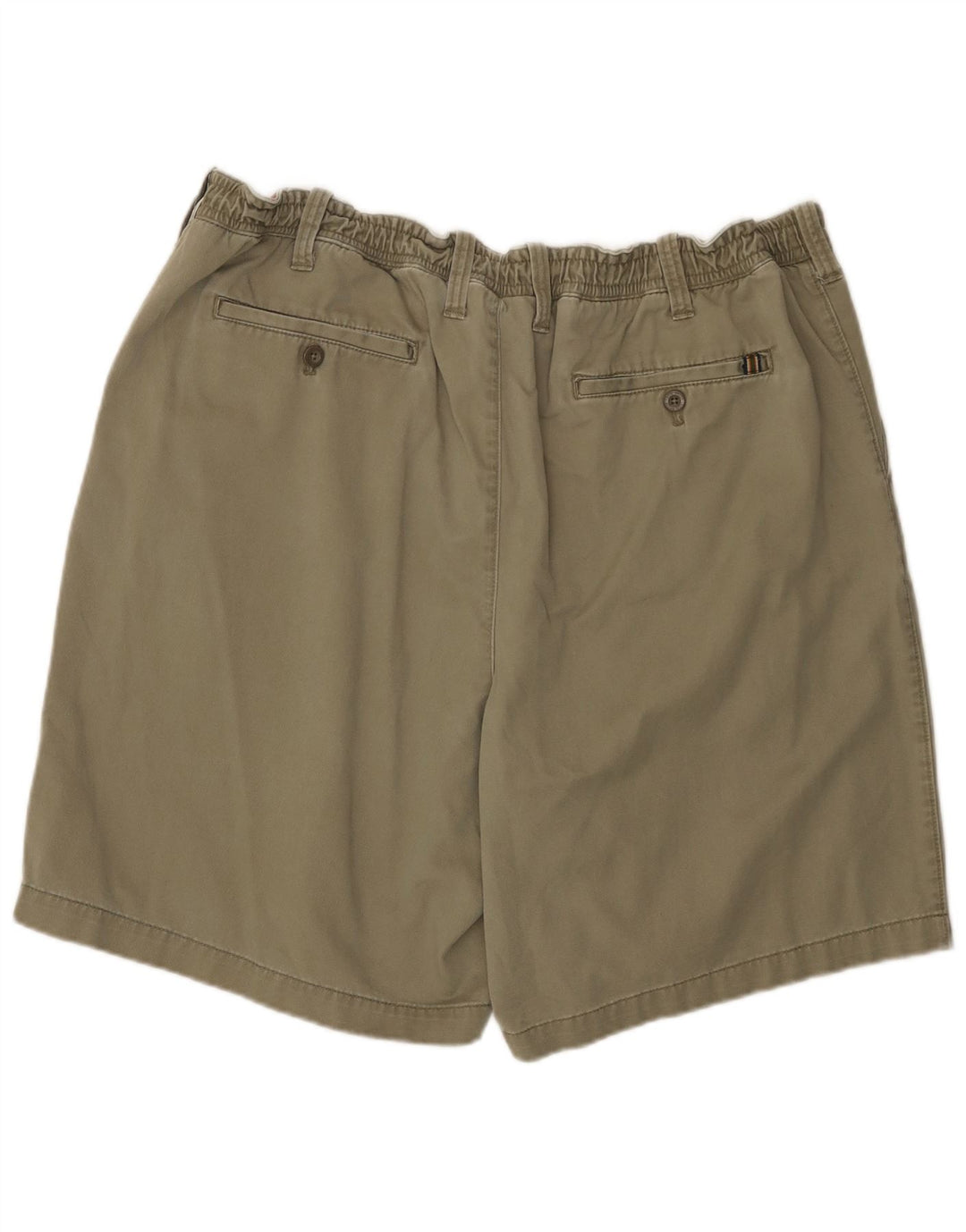 Eddie Bauer Mens Tall Pegged Chino Shorts W42 2XL Khaki Baumwolle