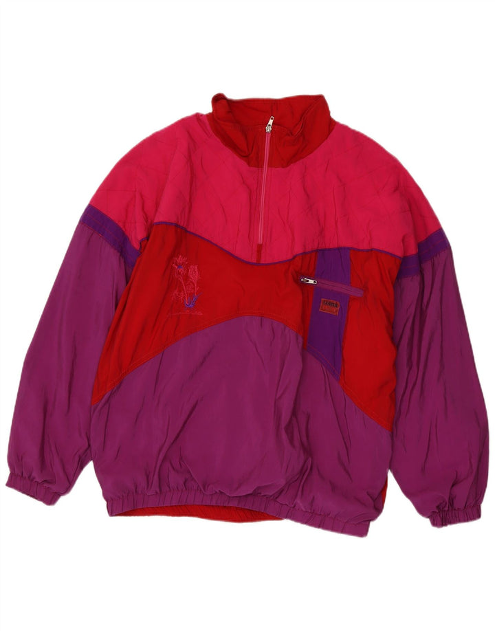 Luhta Damen-Pullover-Skijacke, EU 40, mittleres Burgunderrot, Farbblock