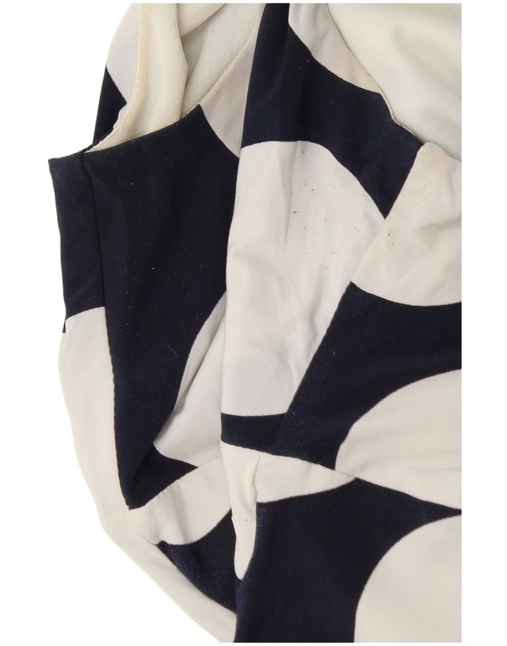 Phase Eight Damen Figurbetontes Kleid UK 12 Mittel Marineblau gepunktet