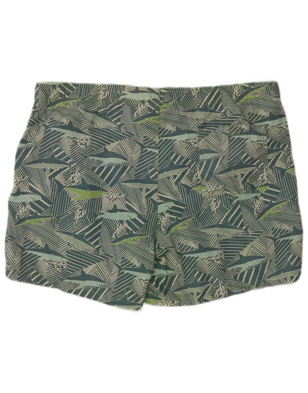 Maui and Sons Herren-Badeshorts XL, grünes Animal-Print, Polyamid