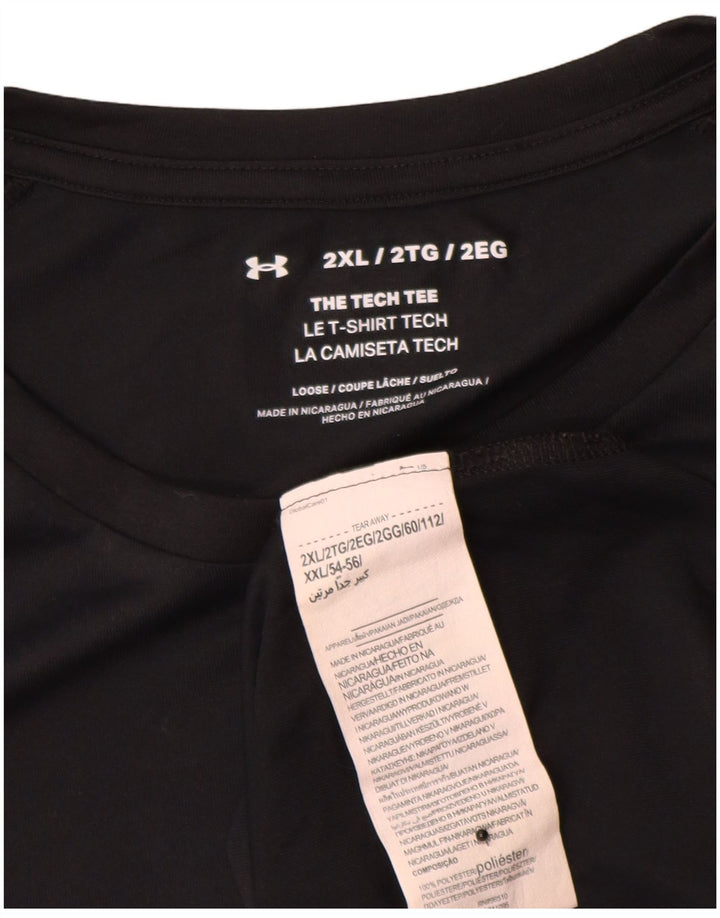 Under Armour Herren T-Shirt Top 2XL Schwarz Polyester