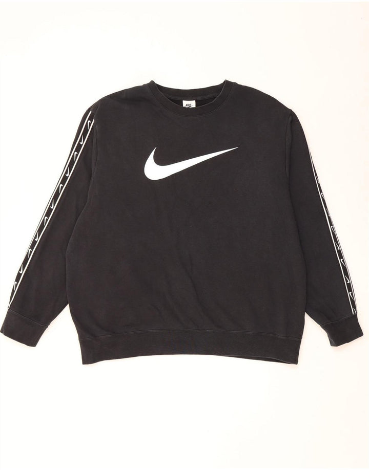 Nike Herren Graphic Sweatshirt Pullover XL Schwarz Baumwolle