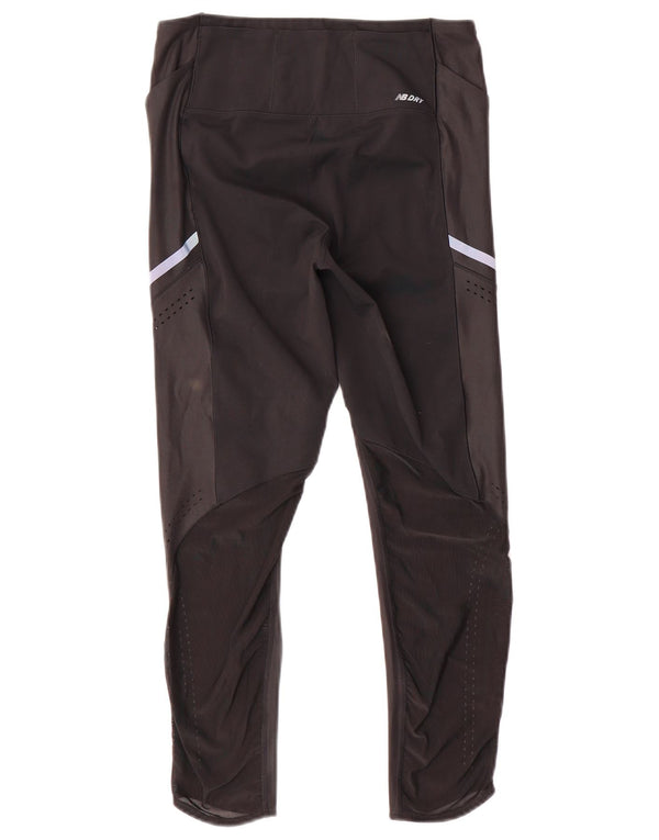 New Balance Damen Leggings UK 12 Medium Schwarz Polyester