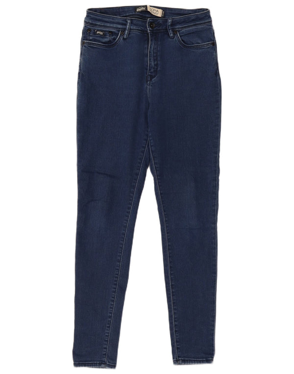 Superdry Damen Sophia Skinny Jeans W29 L30 Blaue Baumwolle