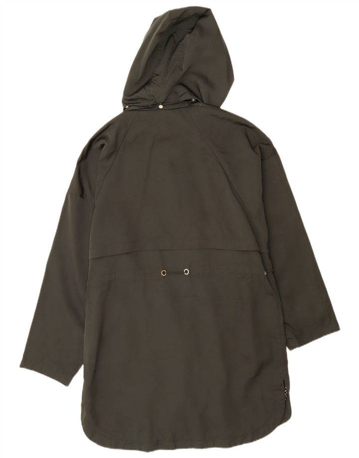 Übergroße Parka-Jacke mit Kapuze von Zara für Damen, UK 6, XS, Khaki, Polyester