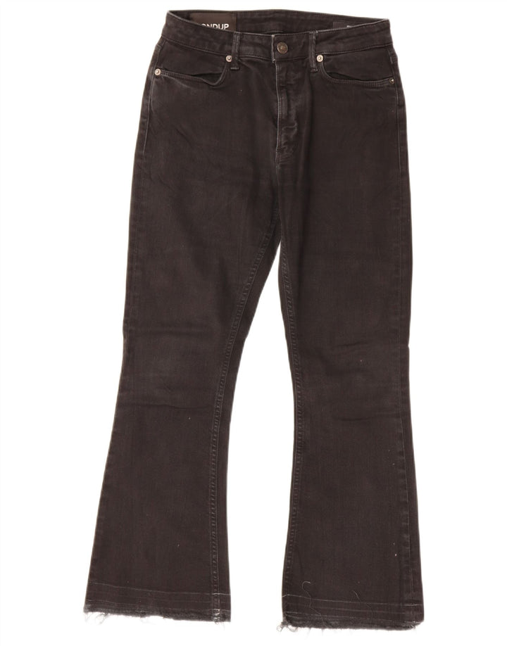 Dondup Damen Bootcut Jeans W26 L26 Schwarze Baumwolle