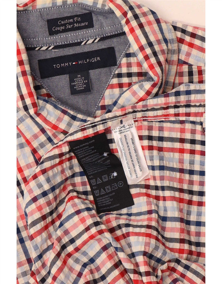 Tommy Hilfiger Herren Kurzarmhemd Medium Mehrfarbig Gingham