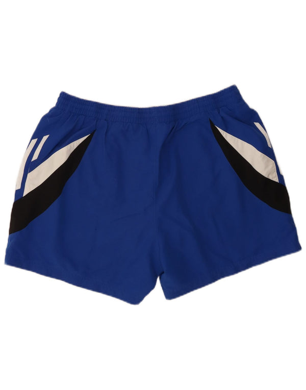 Adidas Herren-Sportshorts, großes, blaues Colourblock-Polyester
