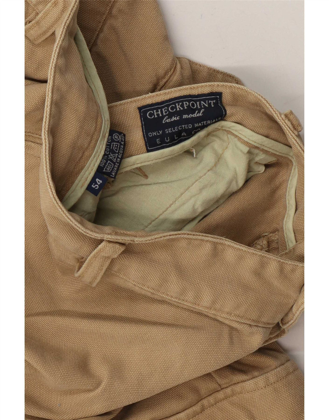 Vintage Herren Cargo Shorts IT 54 2XL W42 Beige Baumwolle