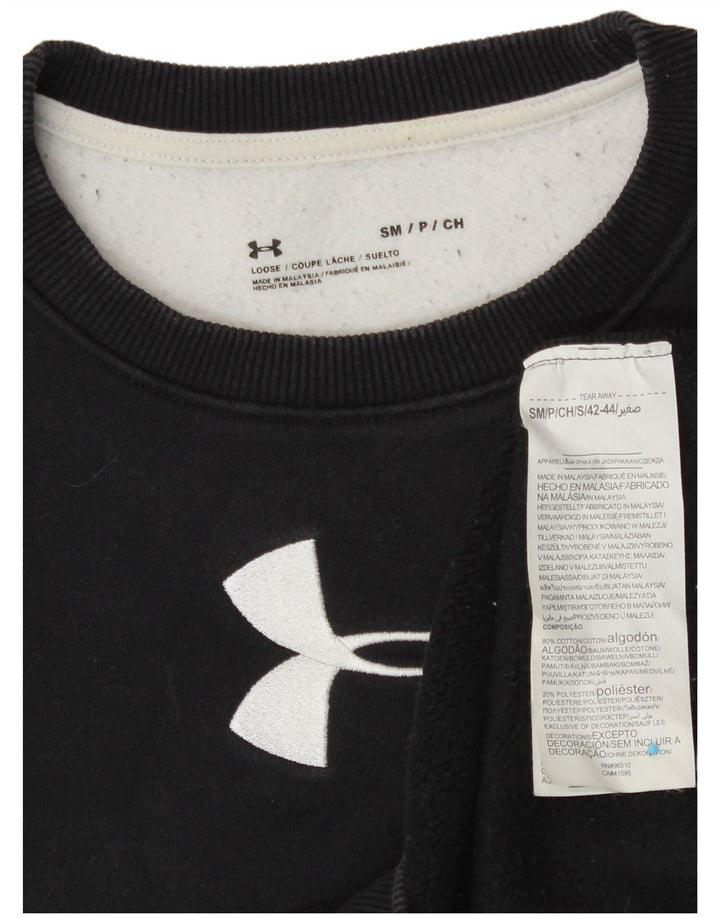 UNDER ARMOUR Damen-Sweatshirt-Pullover, Gr. 10, Größe S, Schwarz, Farbblock