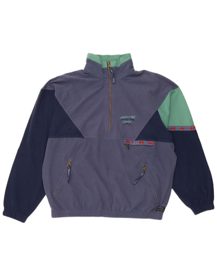 Greenstone Park Herren-Trainingsanzug, groß, marineblau, geometrisch, Polyester