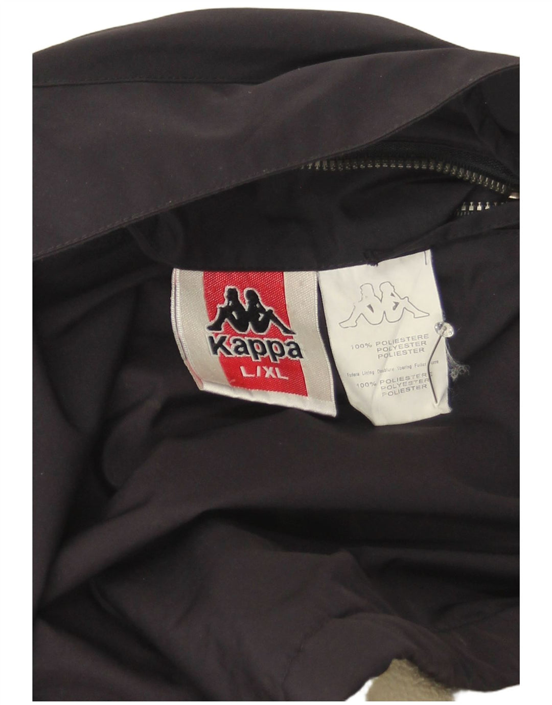 Kappa Herren Windjacke UK 40 Large Marineblau Polyester