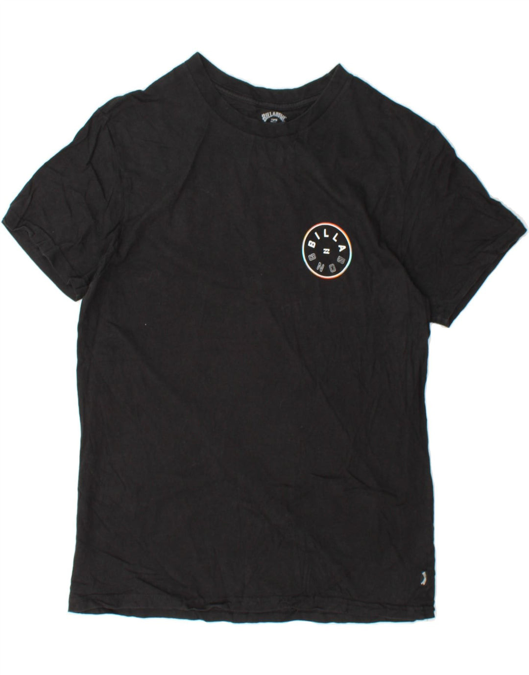 BILLABONG Mens Graphic T-Shirt Top Small Black Cotton Vintage Billabong and Second-Hand Billabong from Messina Hembry 