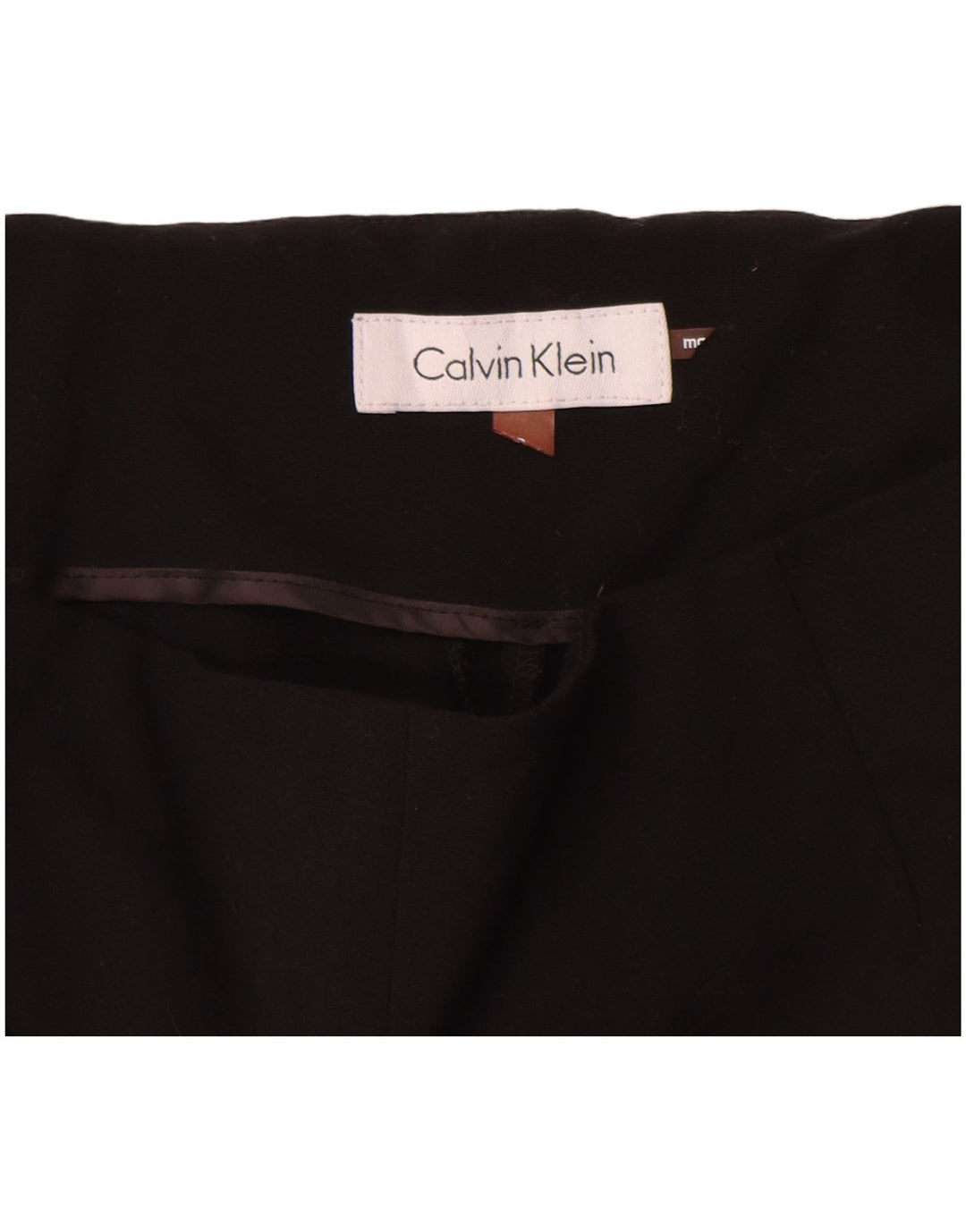 Calvin Klein Damen Slim Anzughose W28 L27 Schwarz Polyester