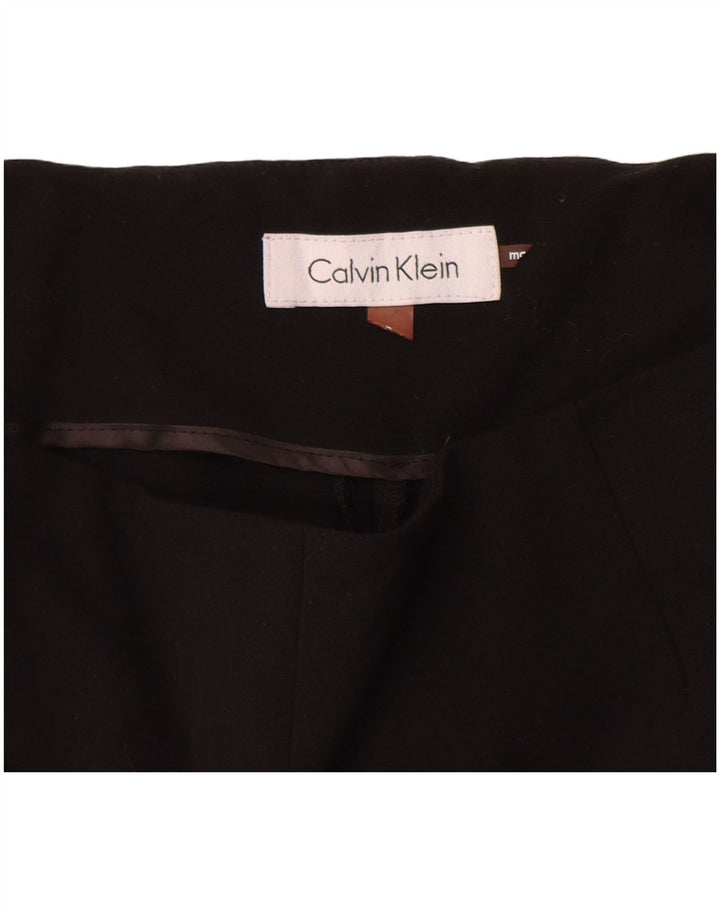 Calvin Klein Damen Slim Anzughose W28 L27 Schwarz Polyester