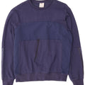 CHAMPION Herren-Sweatshirt mit Grafik, groß, marineblau, Colourblock-Baumwolle