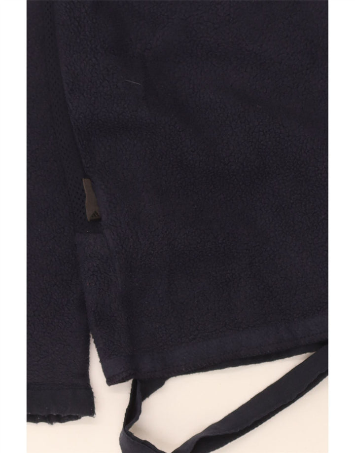 Adidas Herren Fleecejacke UK 42/44 Large Marineblau Polyester