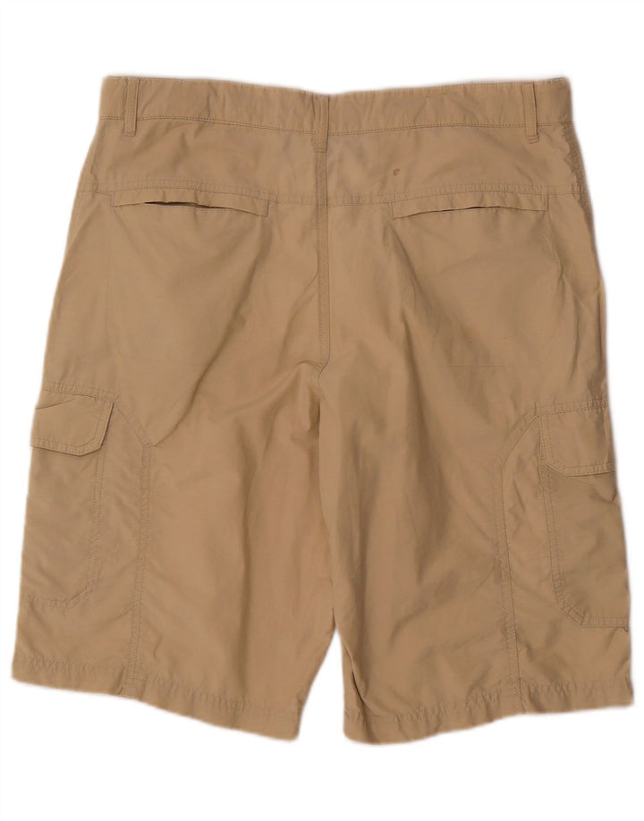 Marks & Spencer Herren Cargoshorts W34 Large Beige Baumwolle