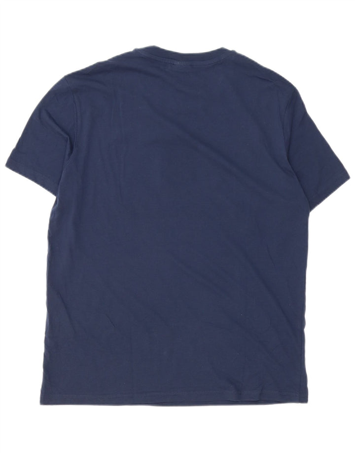 Champion Herren-T-Shirt mit Grafik, Größe S, Marineblau, Baumwolle