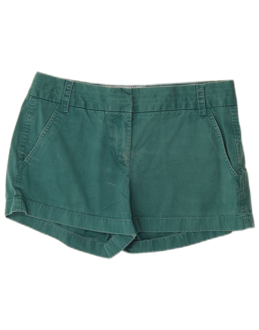 J. CREW Damen Chinoshorts US 4 Small W28 Grüne Baumwolle