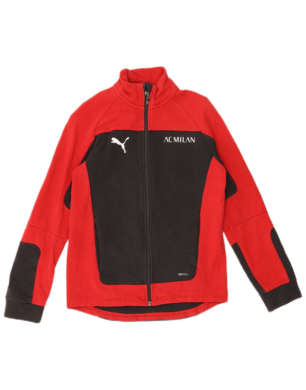 Puma Jungen AC Milan Trainingsanzug Top Jacke 13–14 Jahre Rot Farbblock