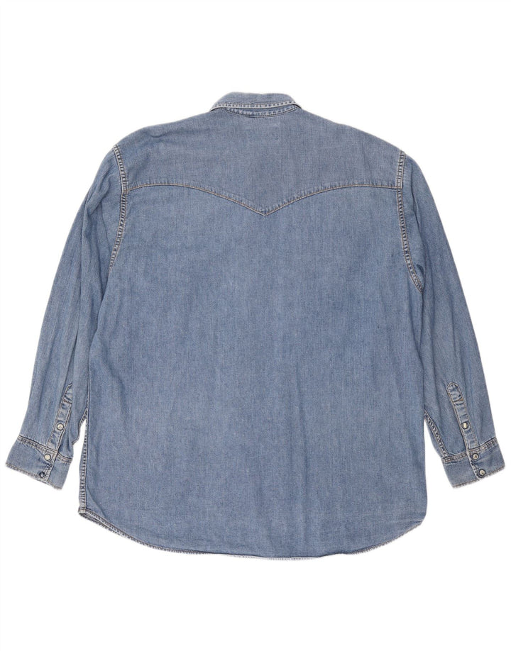 LEE Herren Jeanshemd 2XL Blaue Baumwolle