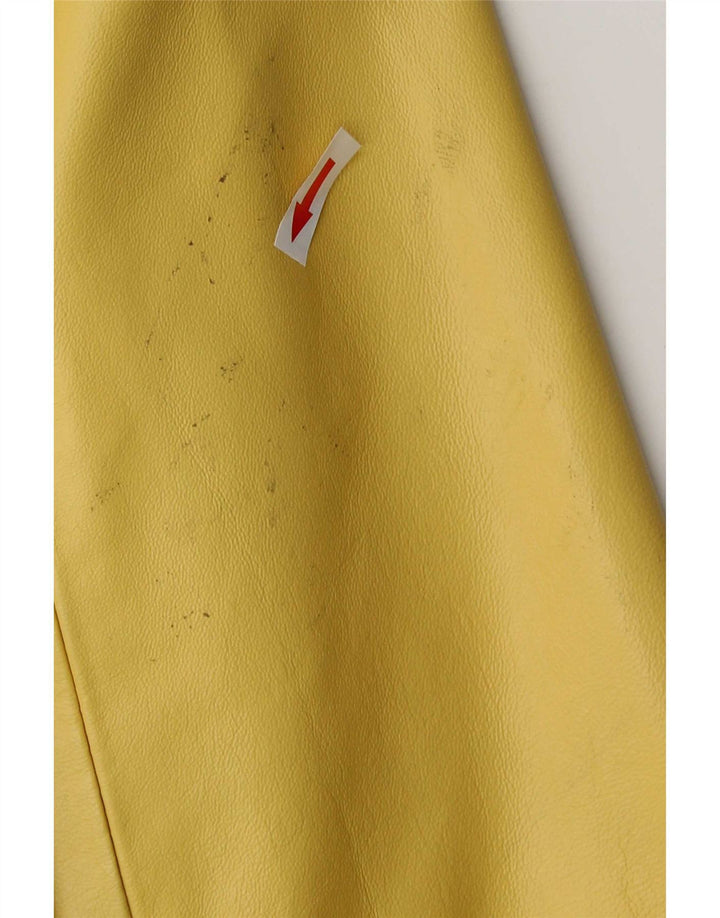 DINO' Z Damen-Lederjacke mit Reißverschluss, UK 12, mittelgelbes Leder