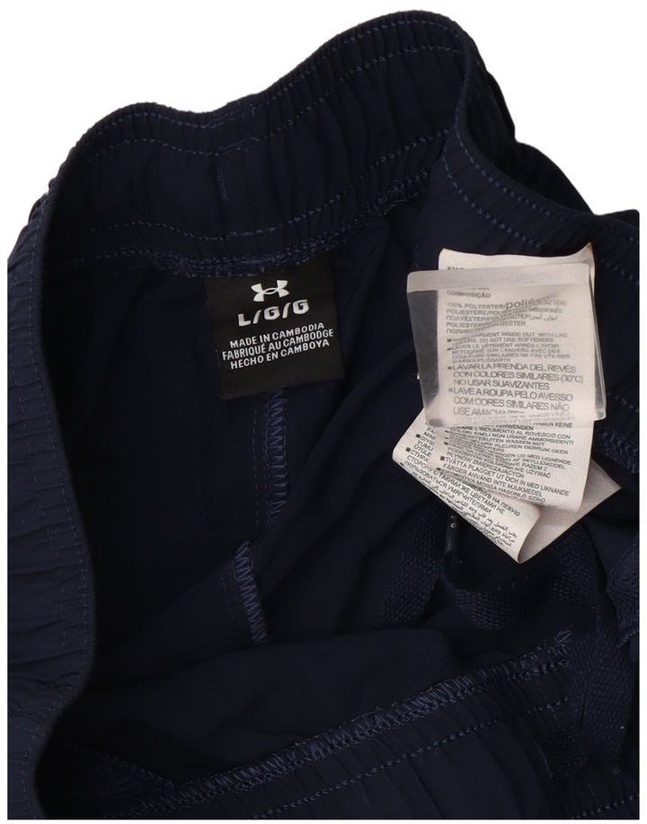 Under Armour Herren-Sportshorts mit Grafik, groß, marineblaues Polyester