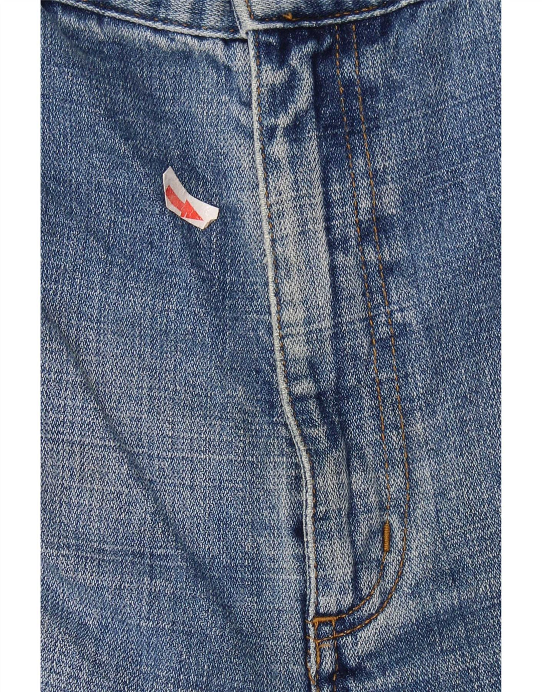 Wrangler Herren Texas Distressed Straight Jeans W40 L32 Blaue Baumwolle