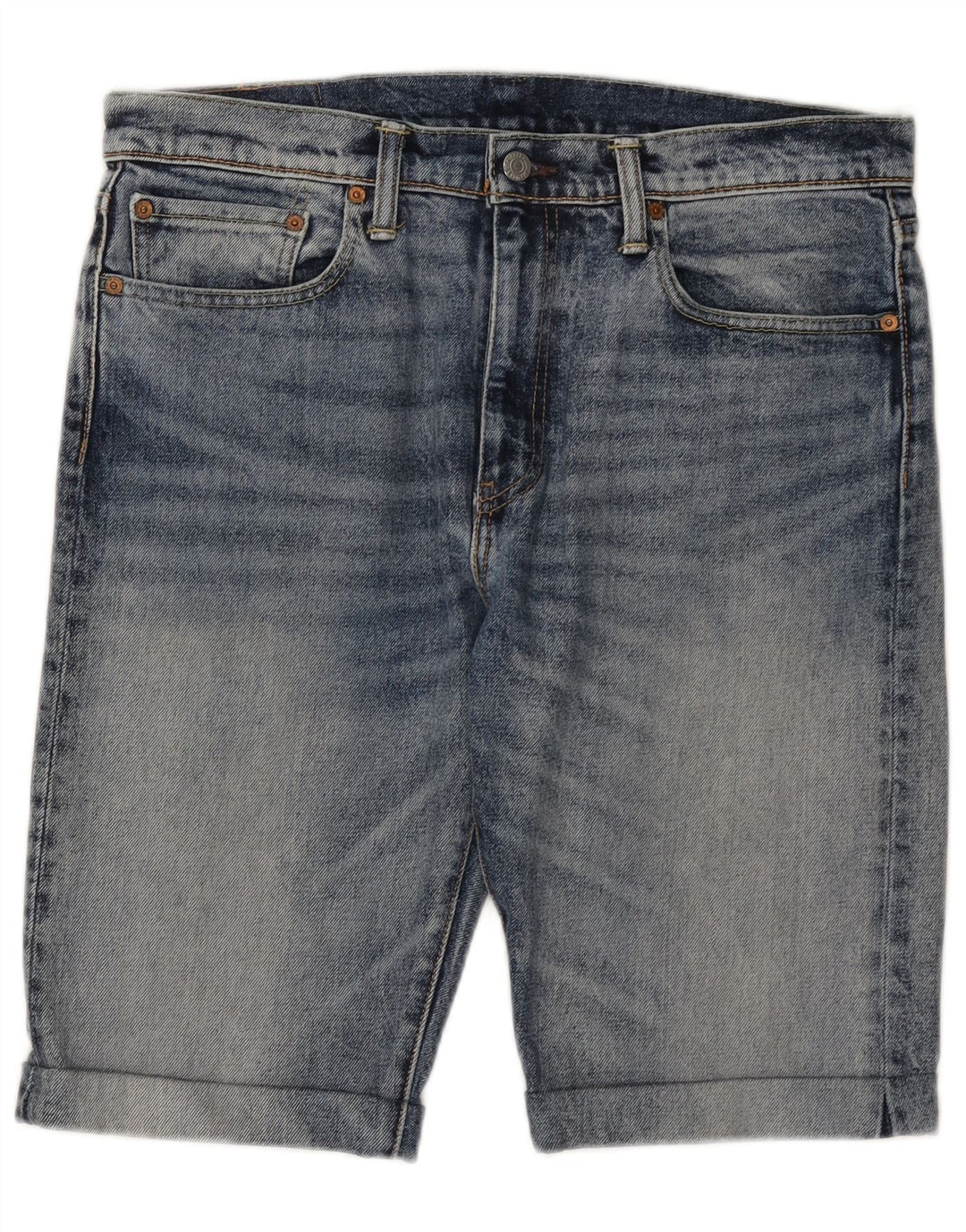 Levi's Herren 502 Denim Shorts W34 Große blaue Baumwolle