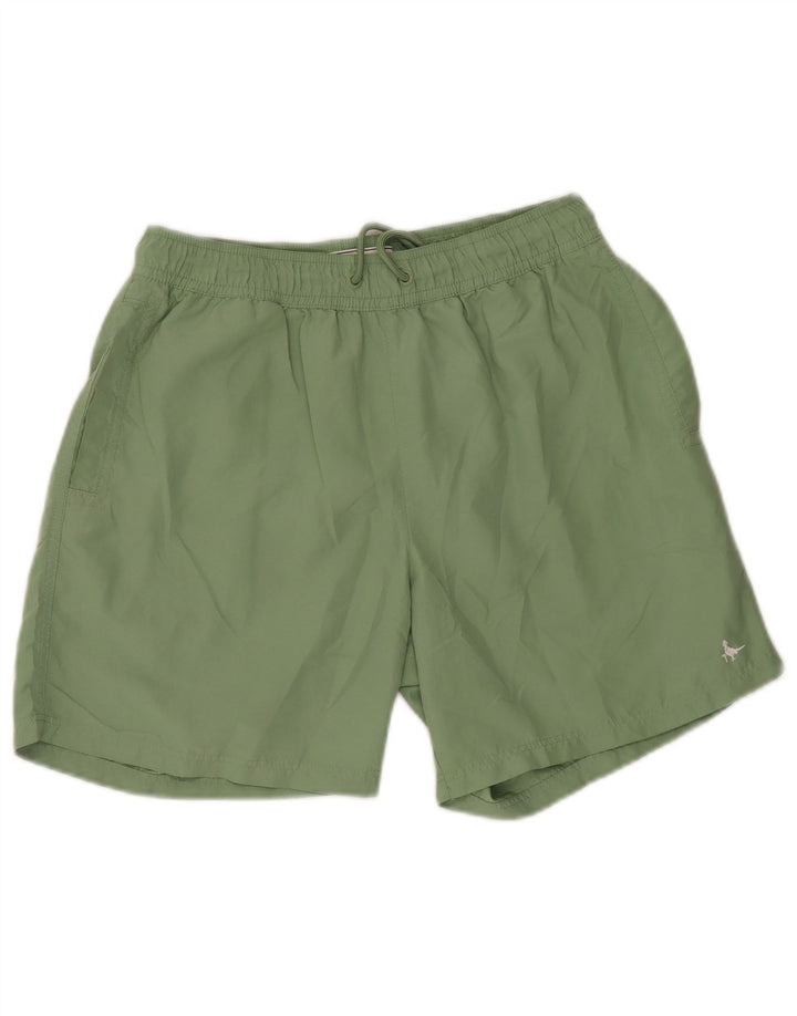 Jack Wills Herren-Sportshorts aus mittelgrünem Polyester