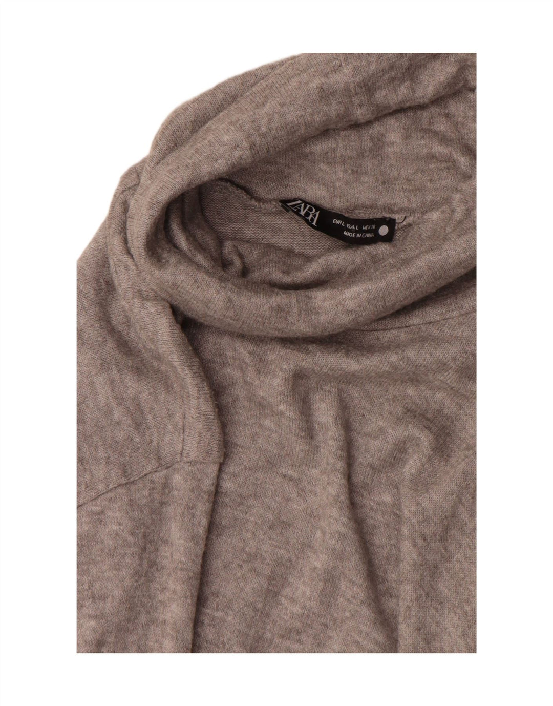 Rollkragenpullover für Damen von Zara, Gr. 16, Grau