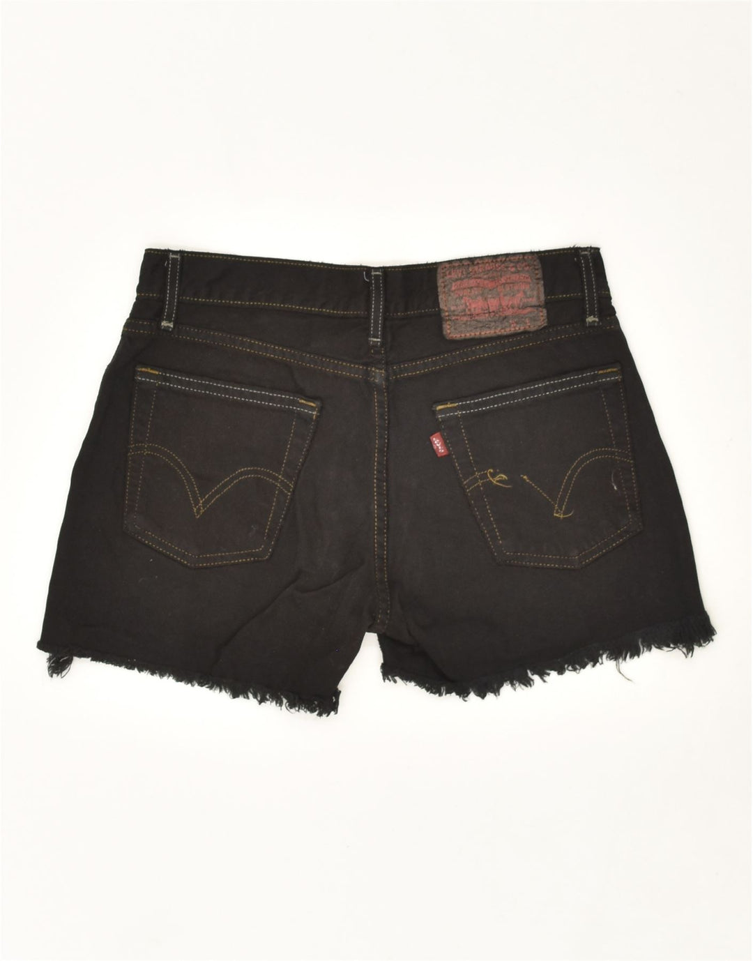 LEVI'S Womens Vintage Denim Shorts W27 Small Black Cotton Vintage Levi's and Second-Hand Levi's from Messina Hembry 