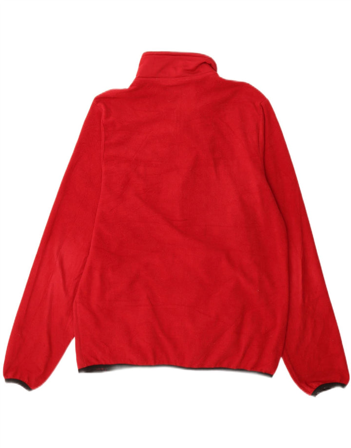 Kappa Damen Fleecejacke UK 14 Mittelrotes Polyester