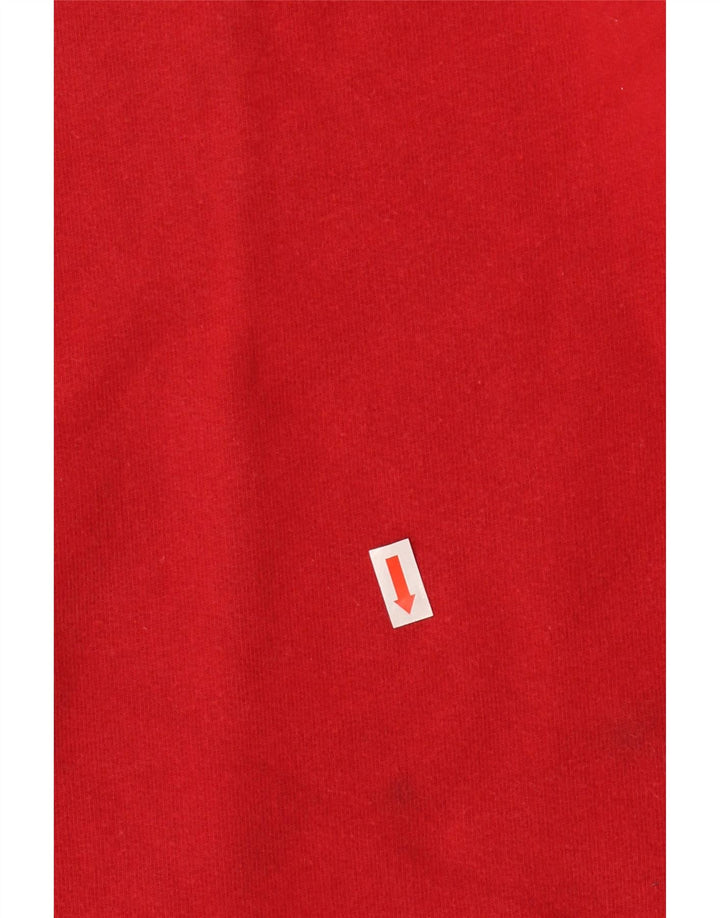 LEVI'S Mens Graphic Sweatshirt Jumper Medium Red Cotton Vintage Levi's and Second-Hand Levi's from Messina Hembry 