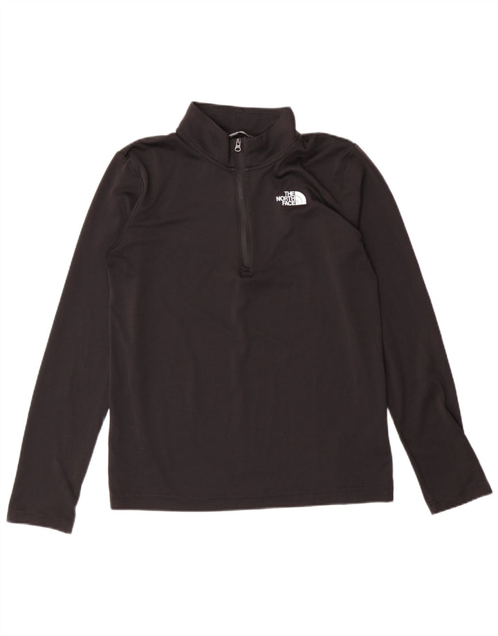 THE NORTH FACE Jungen-Pullover-Trainingsoberteil mit Reißverschluss, 14–15 Jahre, XL, Schwarz