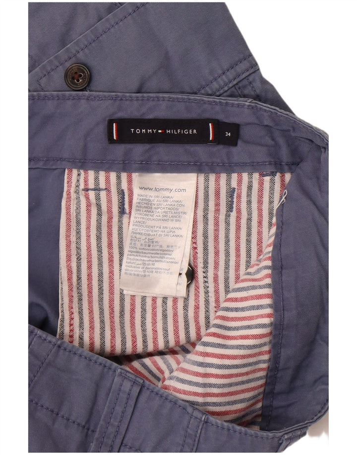 Tommy Hilfiger Herren Cargo-Shorts W34 Große marineblaue Baumwolle