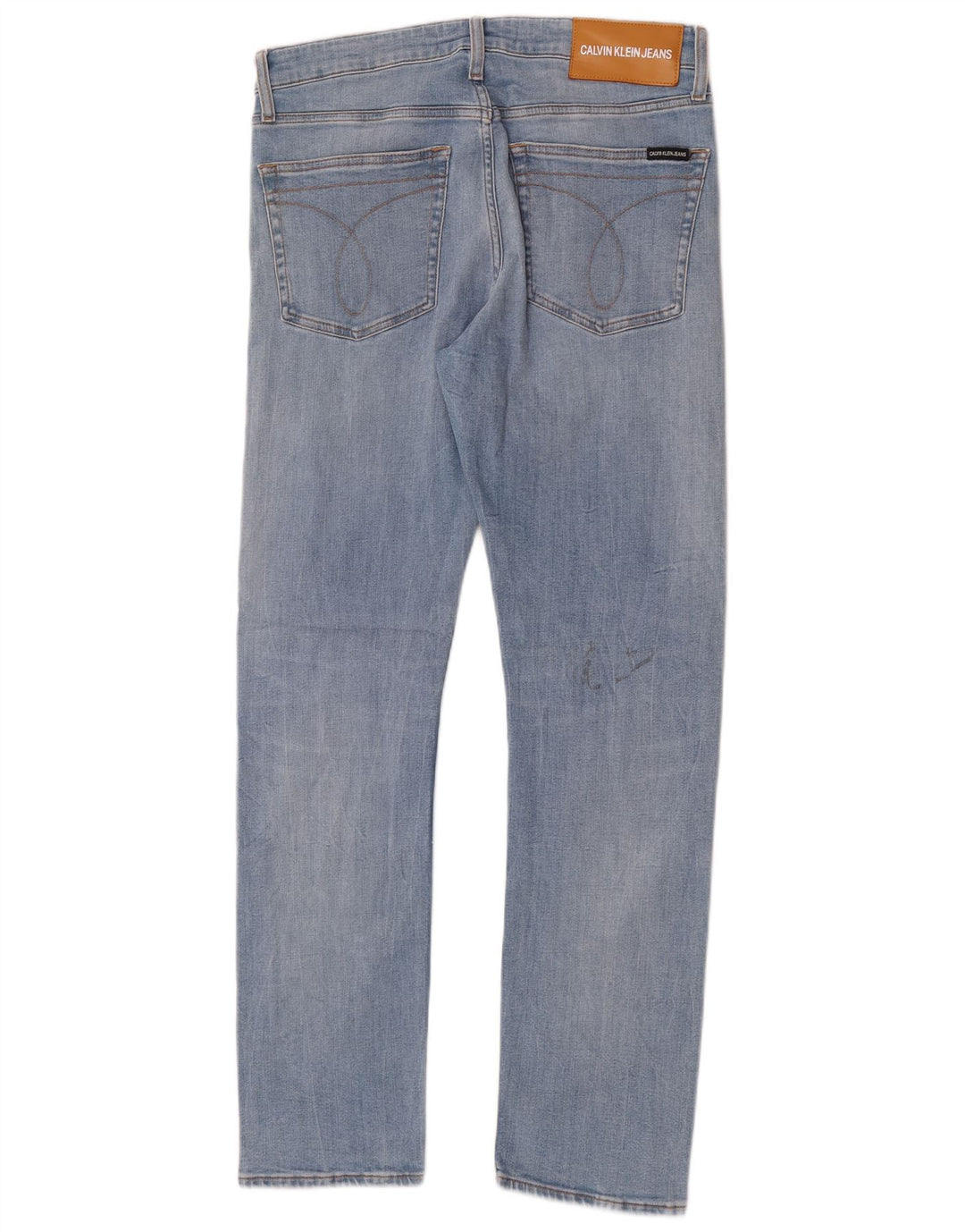Calvin Klein Herren Slim Jeans W32 L32 Blaue Baumwolle