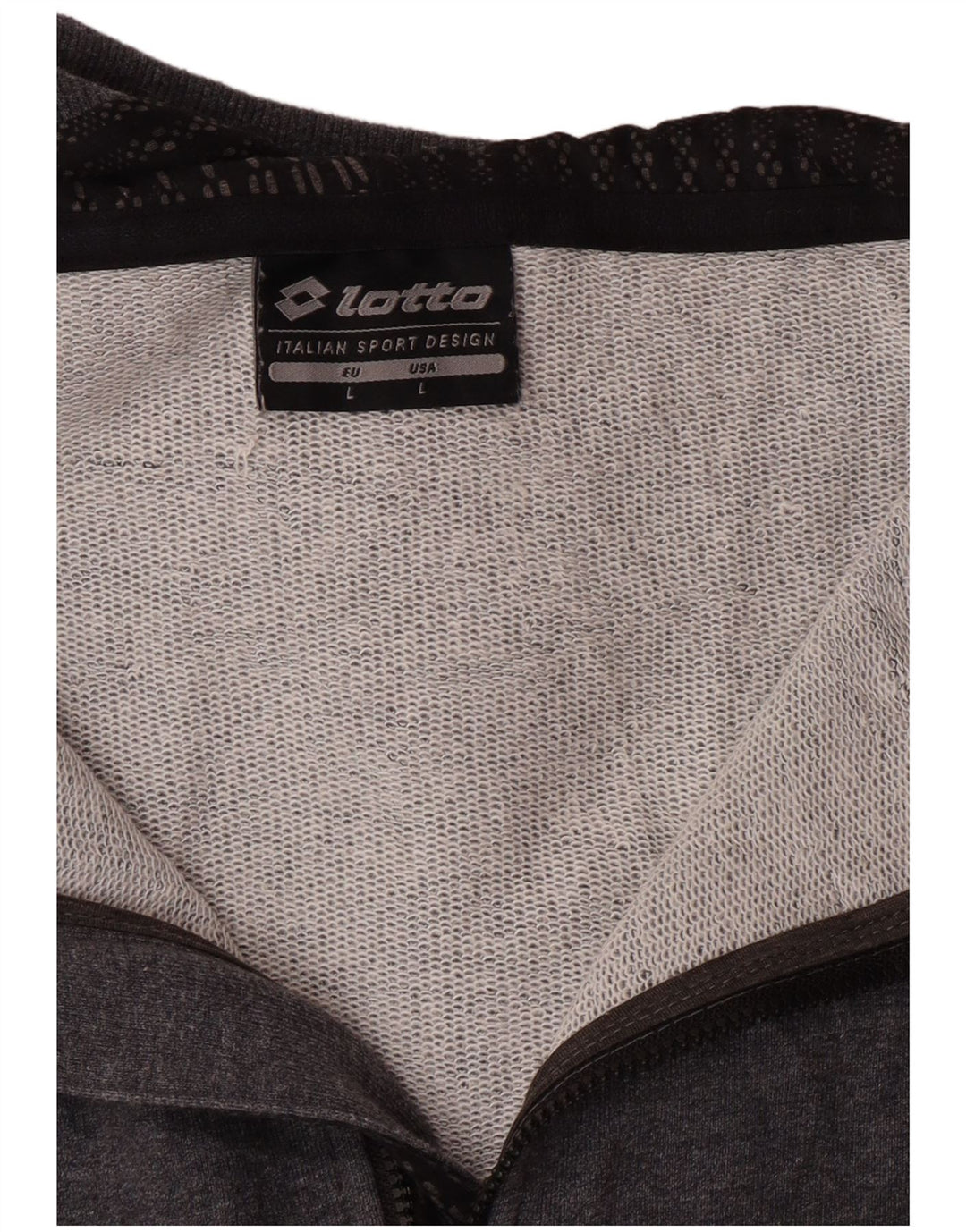 LOTTO Damen-Kapuzenpullover mit Reißverschluss, Gr. 40, Größe L, Grau