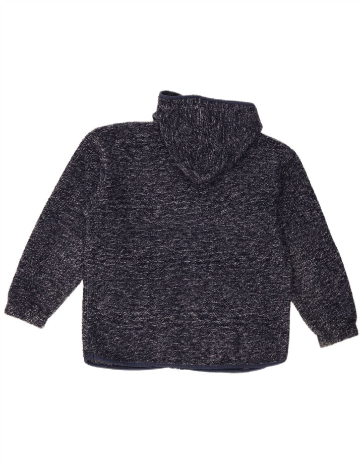 Invicta Damen-Kapuzenpullover mit Reißverschluss, UK 12, mittelmarineblau geflecktes Polyester