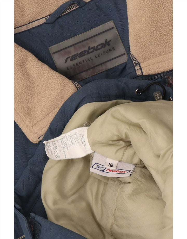 Reebok Wattierte Jacke für Jungen, 15–16 Jahre, blaues Nylon