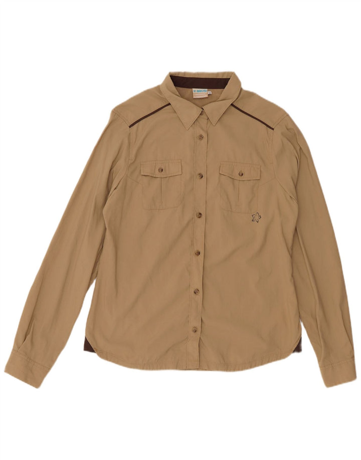 BRUGI Damenhemd UK 16 Large Beige Polyamid