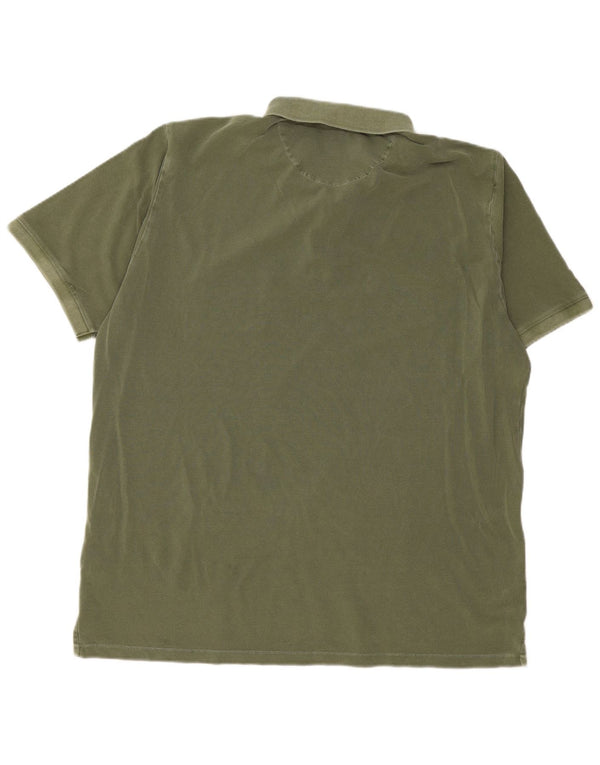 Gant Herren Poloshirt 3XL Khaki Baumwolle