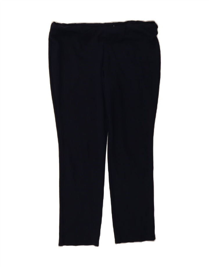 RALPH LAUREN Womens Leggings UK 14 Medium  Navy Blue Viscose Vintage Ralph Lauren and Second-Hand Ralph Lauren from Messina Hembry 